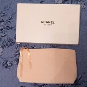 NWOT Chanel Soft Beige Cosmetic Pouch